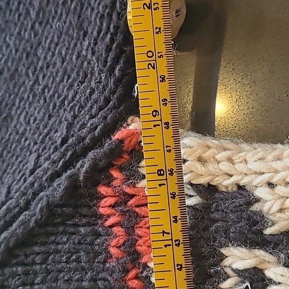 Roxy zip up wool blend sweater. Size large - Picture 7 of 8